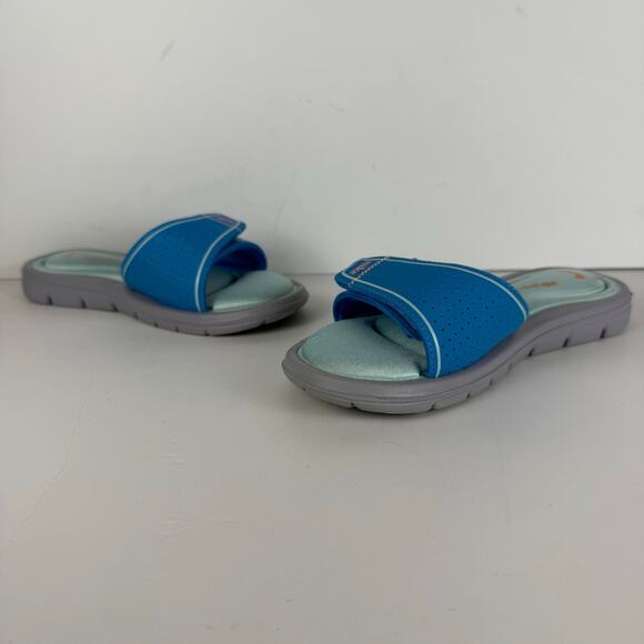 Nike Women's Blue Green Flip Flop Open Toe Size 5 - Picture 4 of 7